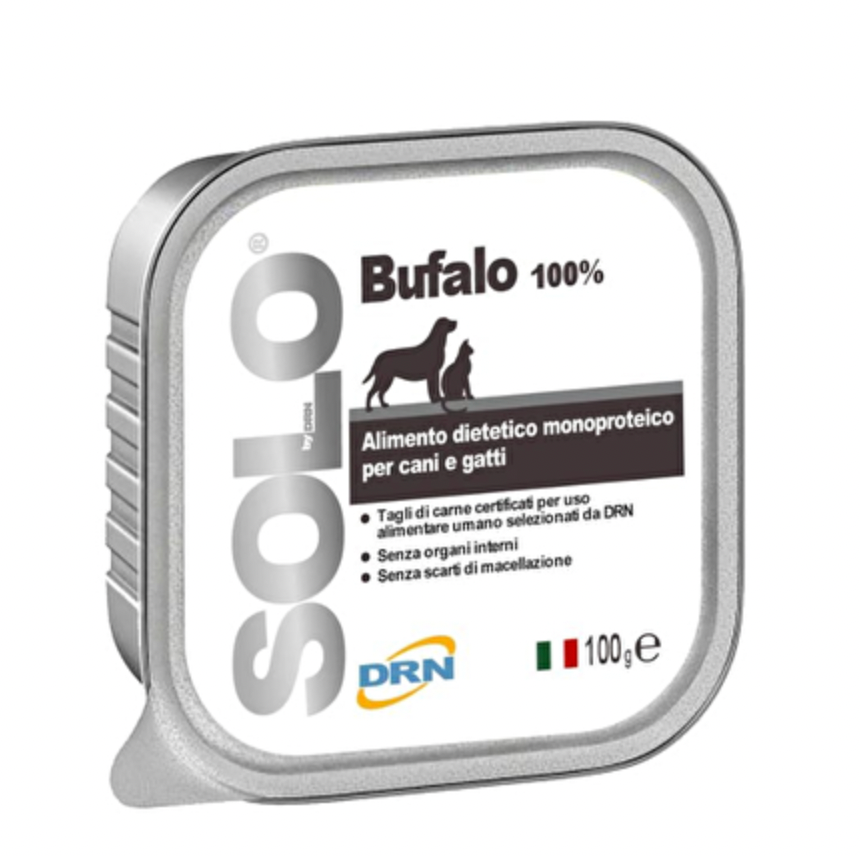 DRN Solo 100 Grammi Alimento Completo Dietetico Per Cani e Gatti - 10 Vaschette