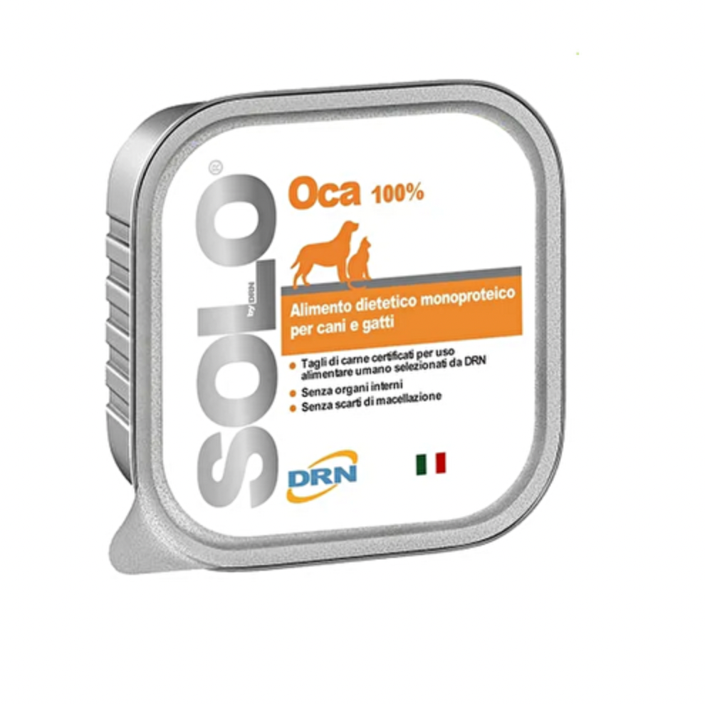 DRN Solo 100 Grammi Alimento Completo Dietetico Per Cani e Gatti - 10 Vaschette