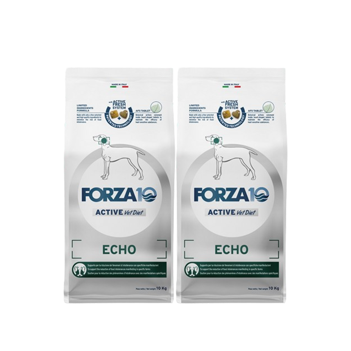 Forza 10 Echo Active Cibo Secco per Cani Adulti con Otite