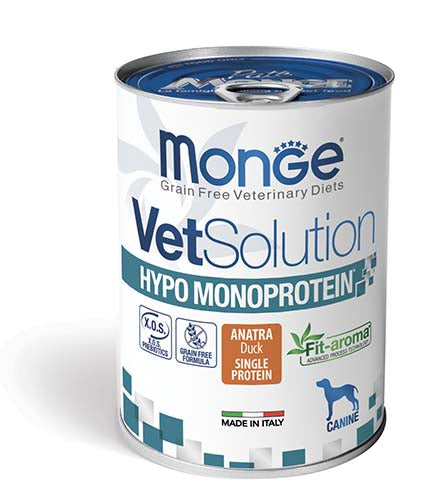 Monge Vetsolution Hypo monoproteico 400 Grammi 6 Lattine Per Cani Adulti