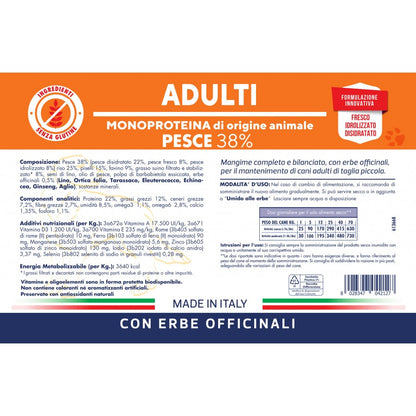 Vet Line Adulti Pesce 12,5 kg Crocchette Monoproteiche Per Cani Adulti