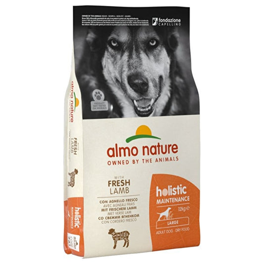 Almo Nature Holistic 12 kg Crocchette Con Agnello Fresco Per Cani