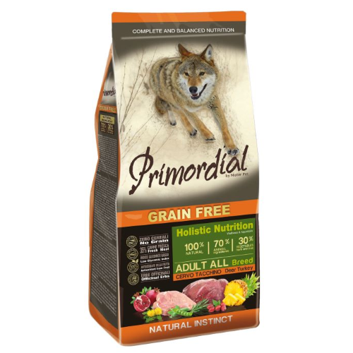 Primordial Adult Grain Free Cervo e Tacchino Per Cani Adulti