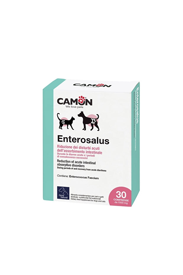 Camon Enterosalus 30 Compresse 100 Mg Disturbi Intestinali Per Cani e Gatti