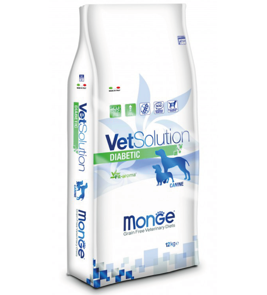 Monge VetSolution Diabetic Cibo Secco per Cani Adulti di Tutte le Taglie con Diabete