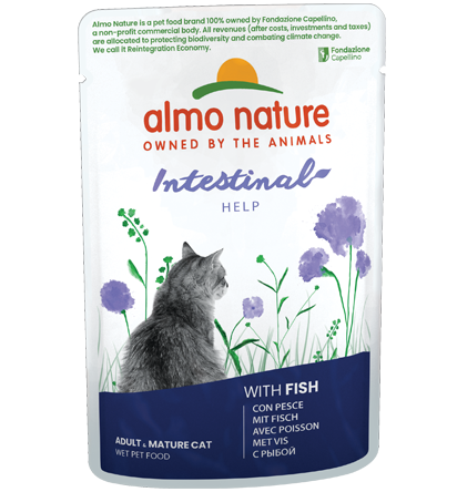 Almo Nature Intestinal Help Cibo Umido Per Gatti Adulti - 6 Buste x 70 Grammi