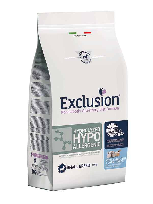 Exclusion Hypoallergenic Idrolizzato Small 2 kg Per Cani Taglia Piccola