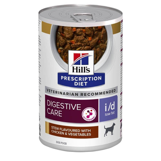 Hill's i/d Low Fat Digestive Care 354 Grammi Cibo Umido per Cani Adulti con Problemi di Digestione - 12 lattine