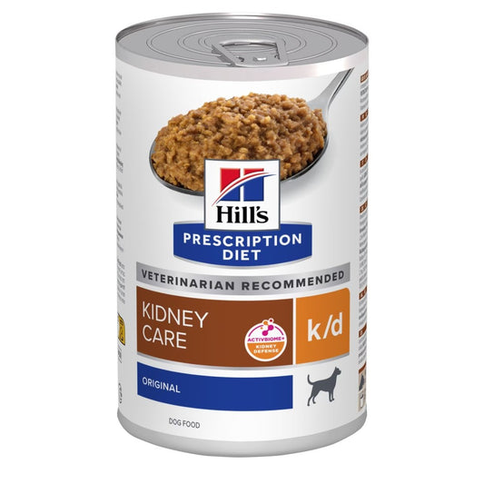 Hill's k/d Kidney Care 370 Grammi Cibo Umido per Cani Adulti con Insufficienza Renale - 12 lattine