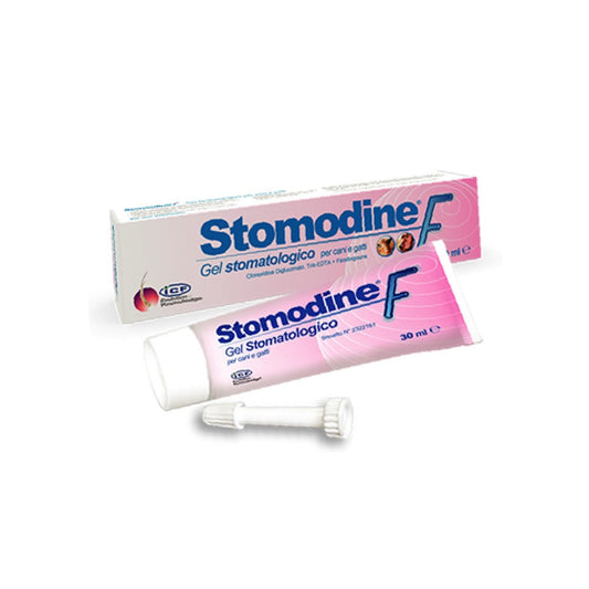 ICF Stomodine F Gel Stomatologico 30 ml Per Cani e Gatti