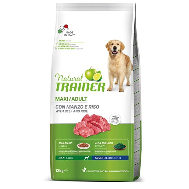 Natural Trainer Maxi  Adult 12 kg Mantenimento Per Cani Adulti Taglia Grande