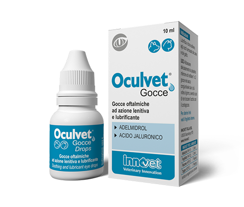 Innovet Oculvet Gocce Oftalmiche 10 ml Ad Azione Lenitiva e Lubrificante Per Cani e Gatti