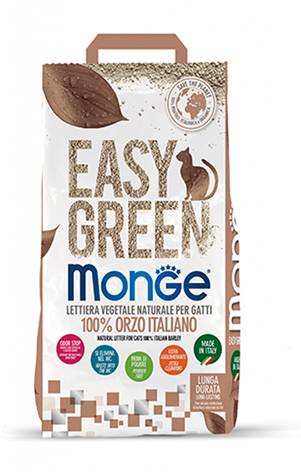 Monge Lettiera Vegetale Easy Green 10 Litri Per Gatti e Gattini