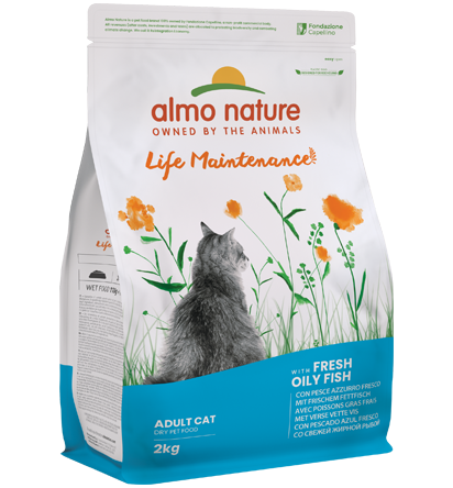 Almo Nature Life Maintenance con Pesce Azzurro Fresco Crocchette Per Gatti Adulti