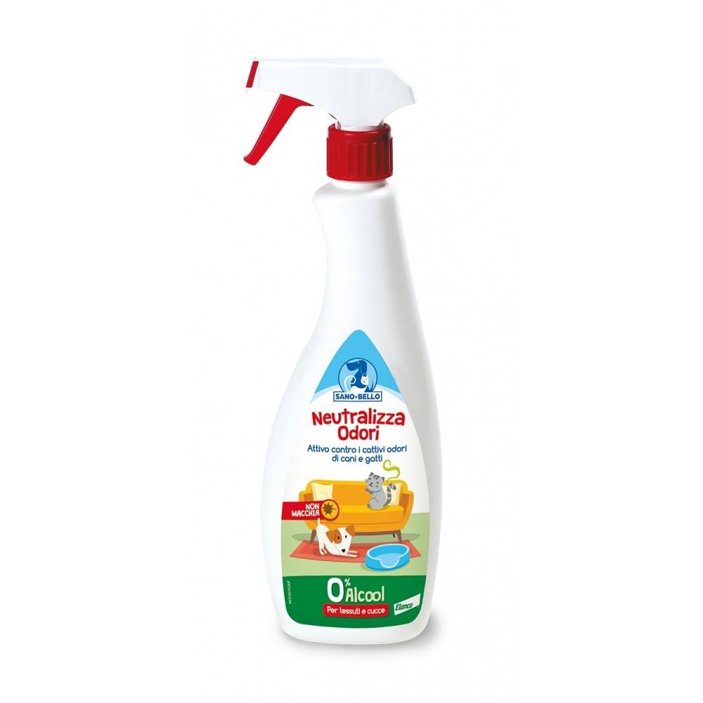 Neutralizza Odori Sano & Bello 750 ml Contro i Cattivi Odori di Cani e Gatti