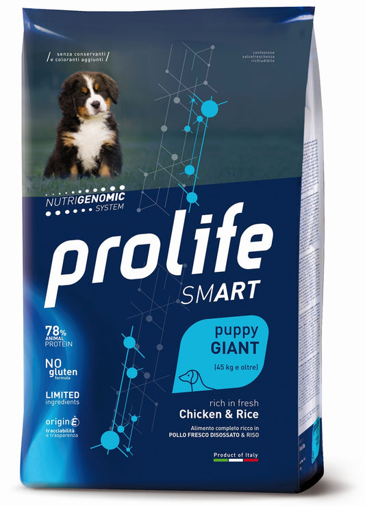 Prolife Smart Puppy Pollo e Riso Giant 10 kg Per Cuccioli Taglia Gigante