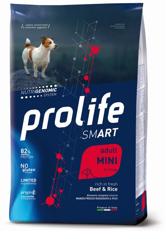 Prolife Smart Adult Manzo e Riso Small Per Cani Adulti Taglia Piccola