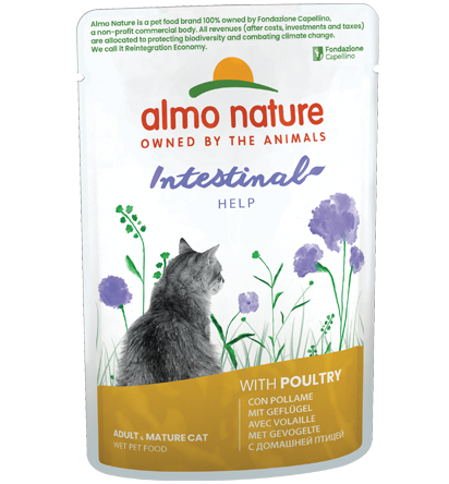 Almo Nature Intestinal Help Cibo Umido Per Gatti Adulti - 6 Buste x 70 Grammi