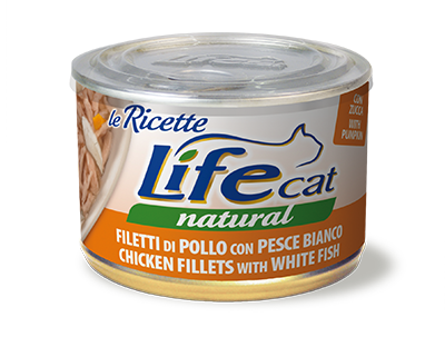 Life Cat Natural Le Ricette 150 Grammi Cibo Umido per Gatti Adulti - 6 lattine