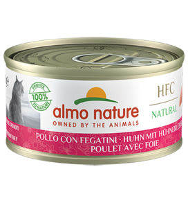 Almo Natural HFC Natural Cibo Umido Per Gatti Adulti - 6 Lattine x 70 Grammi