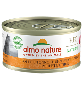 Almo Natural HFC Natural Cibo Umido Per Gatti Adulti - 6 Lattine x 70 Grammi