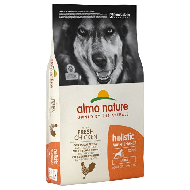 Almo Nature Holistic 12 kg Crocchette Con Pollo Fresco Per Cani