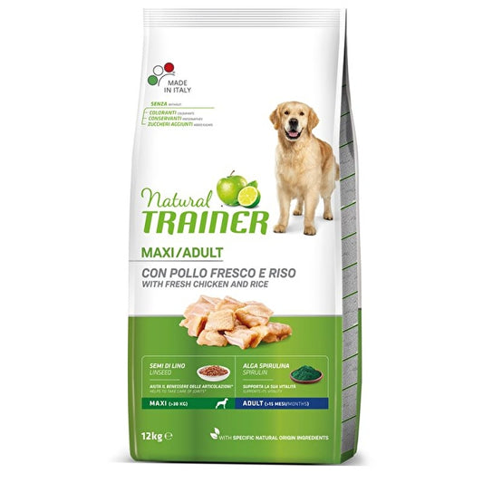 Natural Trainer Maxi  Adult 12 kg Mantenimento Per Cani Adulti Taglia Grande