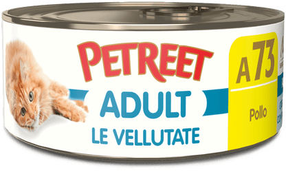 Petreet Adult Le Vellutate Per Gatti Adulti - 24 Lattine x 70 Grammi