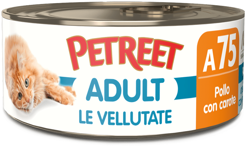 Petreet Adult Le Vellutate Per Gatti Adulti - 24 Lattine x 70 Grammi