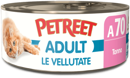 Petreet Adult Le Vellutate Per Gatti Adulti - 24 Lattine x 70 Grammi