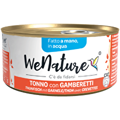 We Nature in Acqua 85 Grammi Cibo Umido per Gatti Adulti - 6 lattine