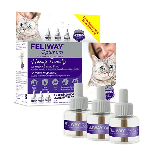 Feliway Optimum Ceva Vetem 3 Ricariche Per Gatti e Gattini - Durata 90 Giorni