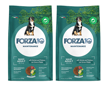 Forza 10 Maxi Mantenimento Cervo con Patate Cibo Secco per Cani Adulti Taglia Grande