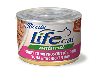 Life Cat Natural Le Ricette 150 Grammi Cibo Umido per Gatti Adulti - 6 lattine