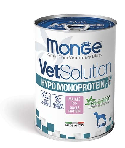 Monge Vetsolution Hypo monoproteico 400 Grammi 6 Lattine Per Cani Adulti