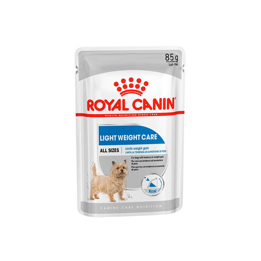 Royal Canin Light Weight Care 85 Grammi Cibo Umido per Cani Adulti di Tutte le Taglie - 12 bustine