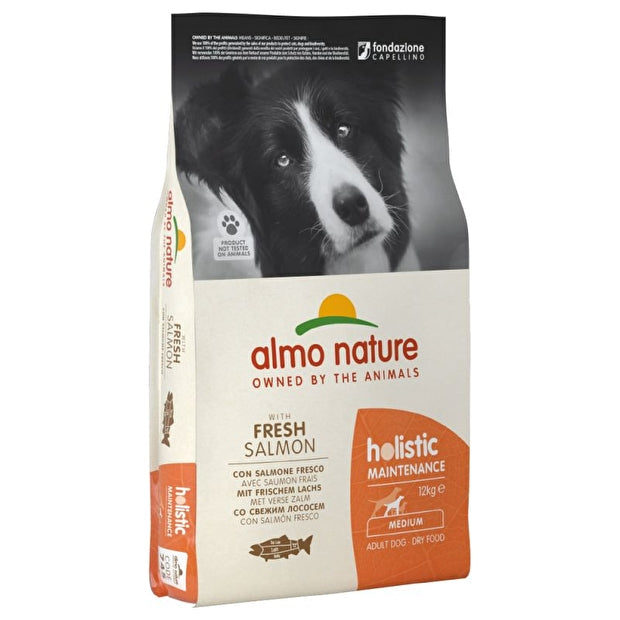 Almo Nature Holistic 12 kg Crocchette Con Salmone Fresco Per Cani