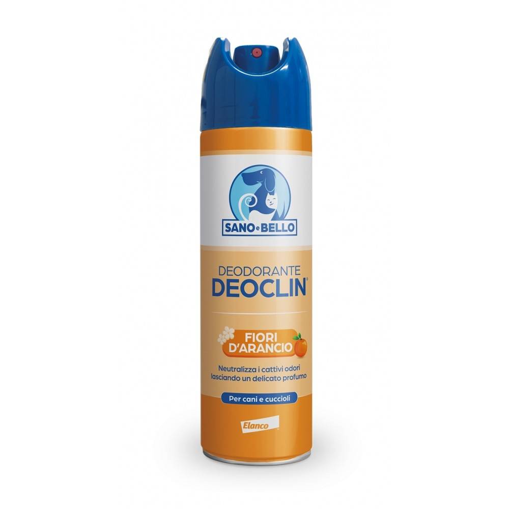 Deodorante Sano & Bello Deoclin Fiori d' Arancio 250 ml Per Cani e Cuccioli