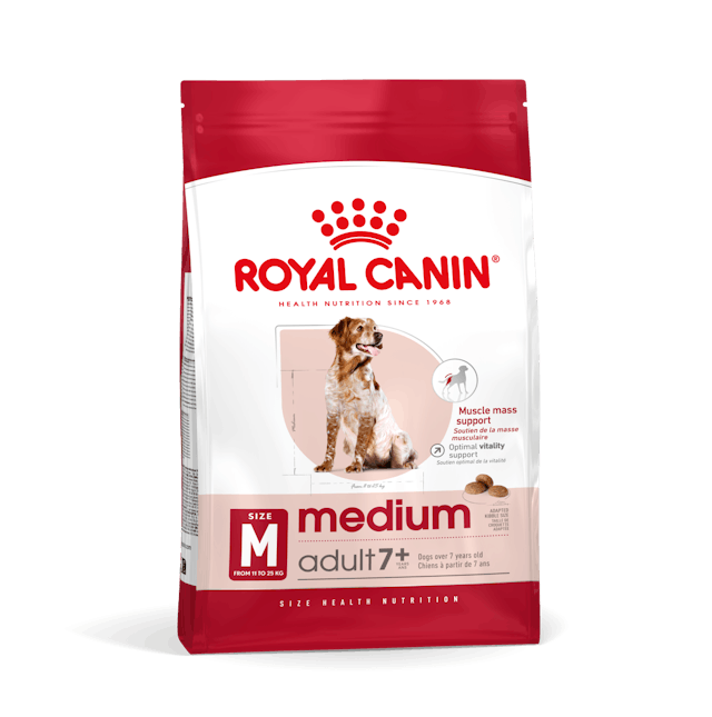 Royal Canin Medium Adult 7 + Cibo Secco per Cani Adulti di Taglia Media