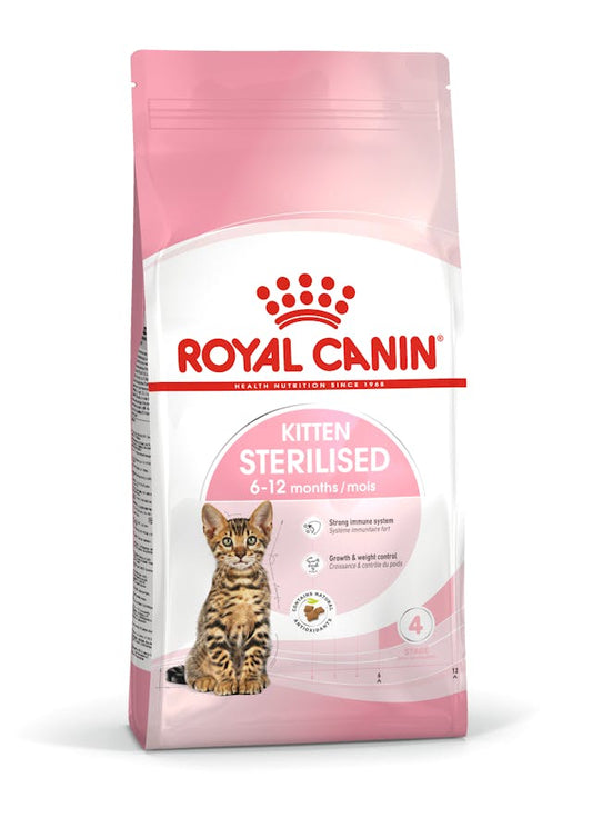 Royal Canin Kitten Sterilized 2 Kg Cibo Secco per Gattini Sterilizzati fino a 12 Mesi