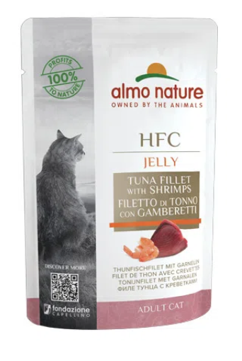 Almo Nature HFC Jelly 55 Grammi Cibo Umido Per Gatti Adulti - 12 Bustine