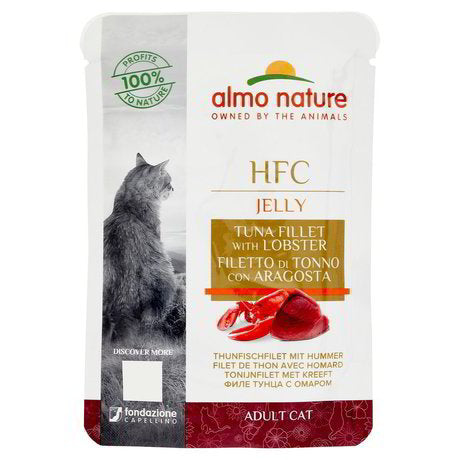 Almo Nature HFC Jelly 55 Grammi Cibo Umido Per Gatti Adulti - 12 Bustine