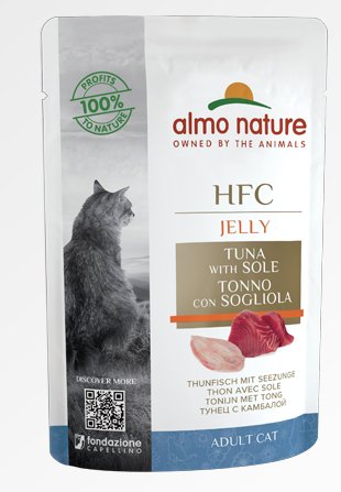 Almo Nature HFC Jelly 55 Grammi Cibo Umido Per Gatti Adulti - 12 Bustine