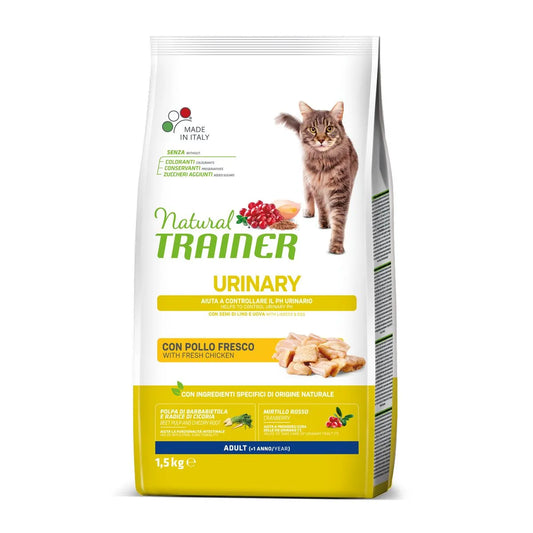 Natural Trainer Urinary Cibo Secco Con Pollo Fresco 1,5 kg Per Gatti Adulti