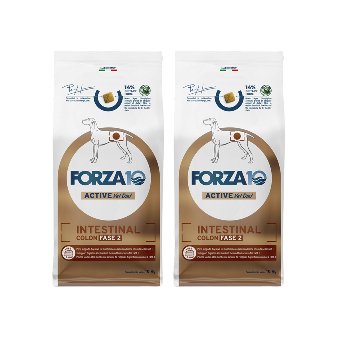 Forza 10 Intestinal Colon Fase 2 Cibo secco per Cani Adulti con Problemi Intestinali